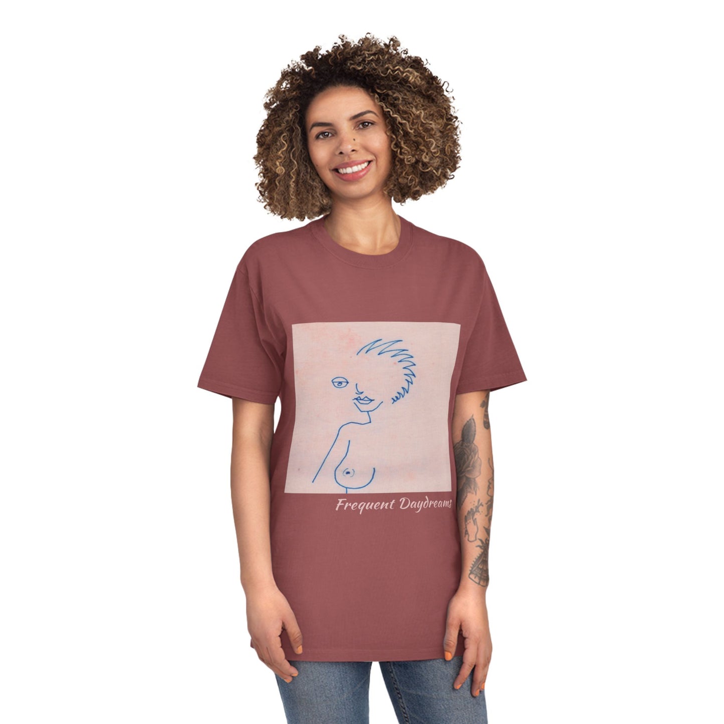 Unisex Faded Shirt - Frequent Daydreams Sketch No.46