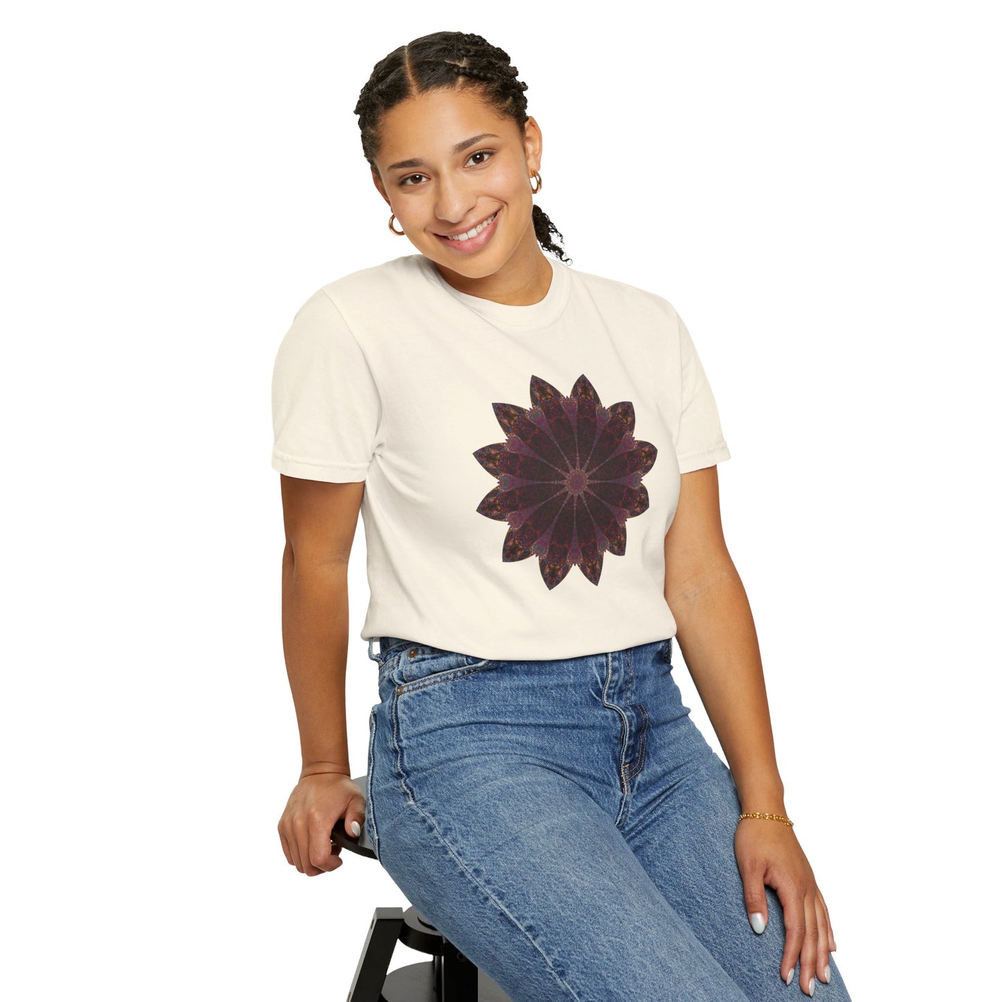 Unisex Garment-Dyed T-shirt - Love Light Mandalas No.5