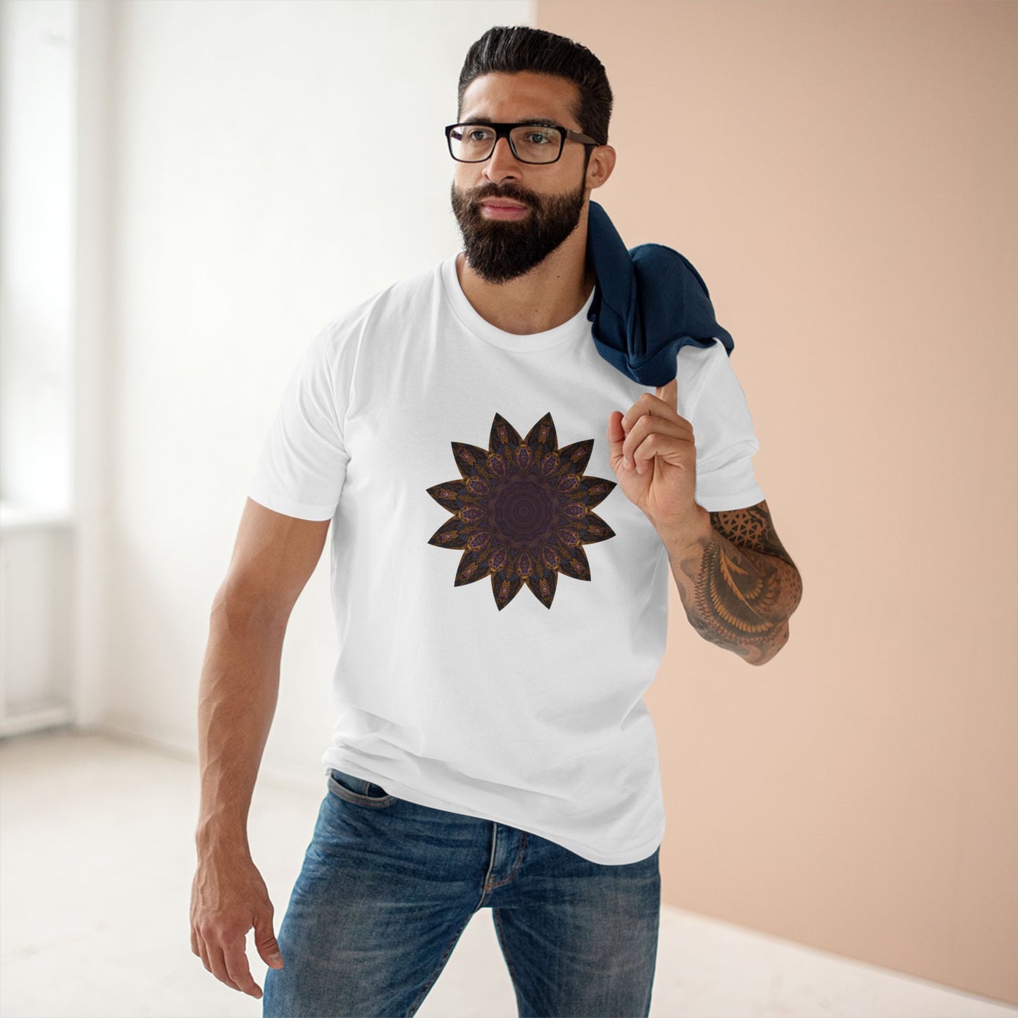 Men's Staple Tee - Love Light Mandalas No.1