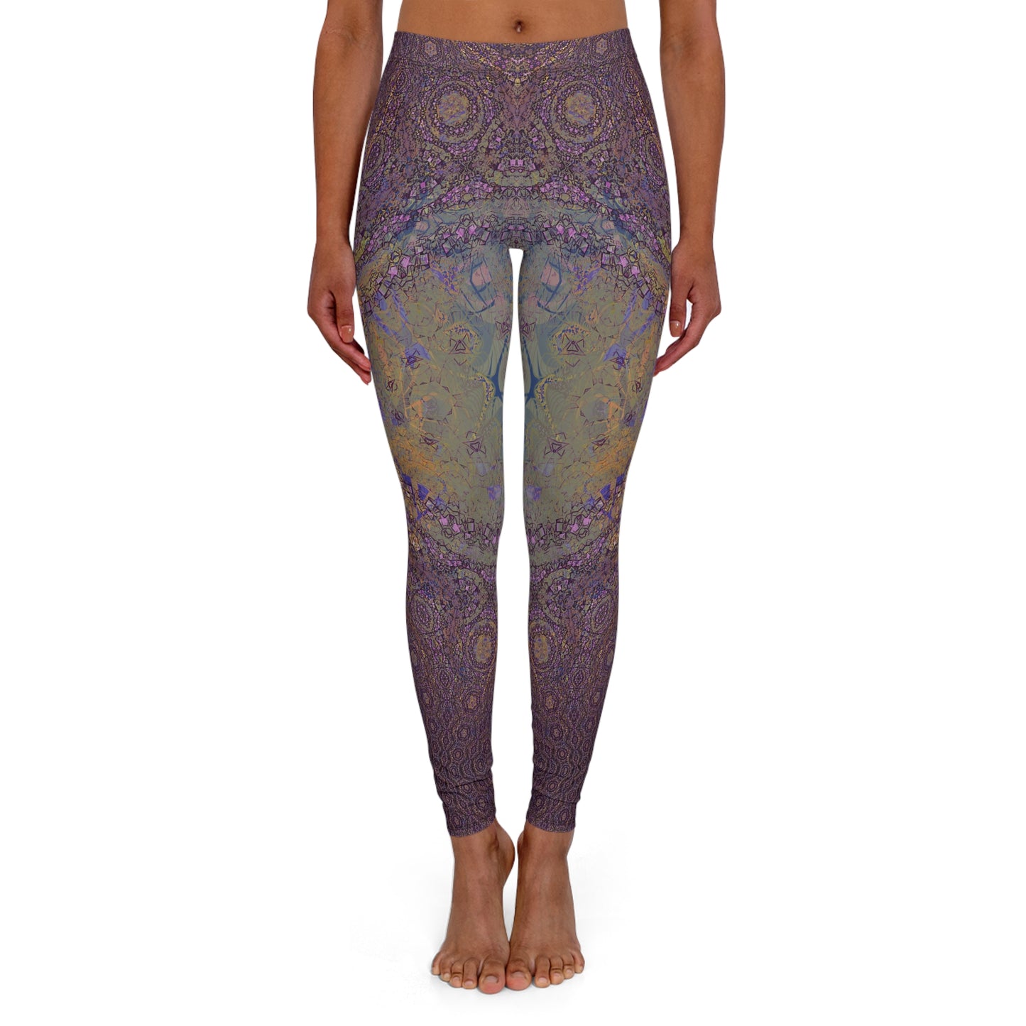 Spandex Leggings - Love Light Fractals No.12b