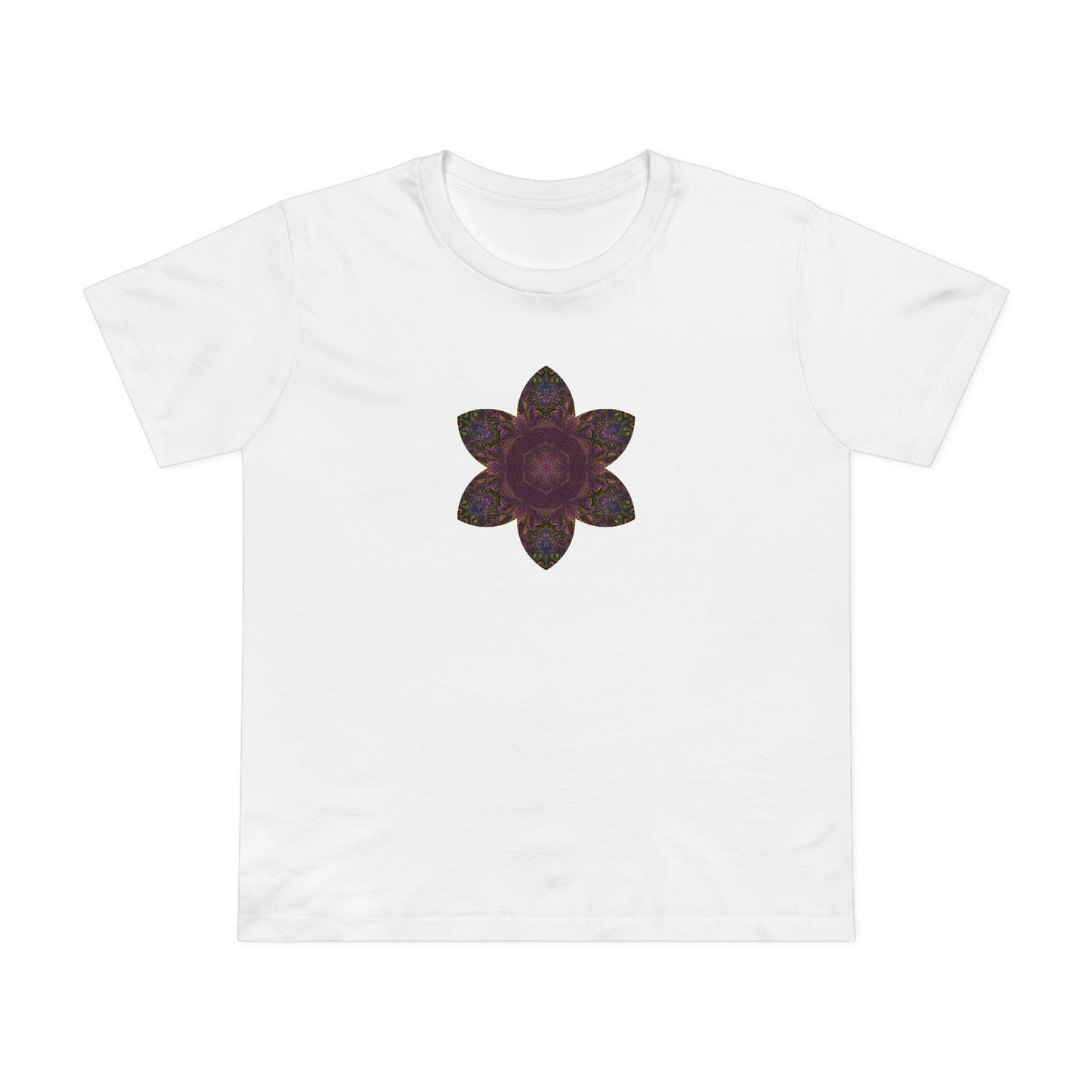 Women’s Maple Tee - Love Light Mandalas No.3