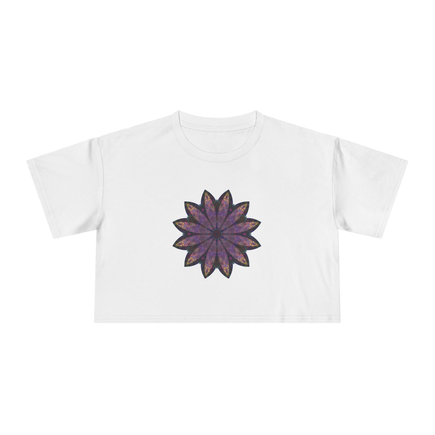 Women's Cropped Tee - Love Light Mandalas No.24