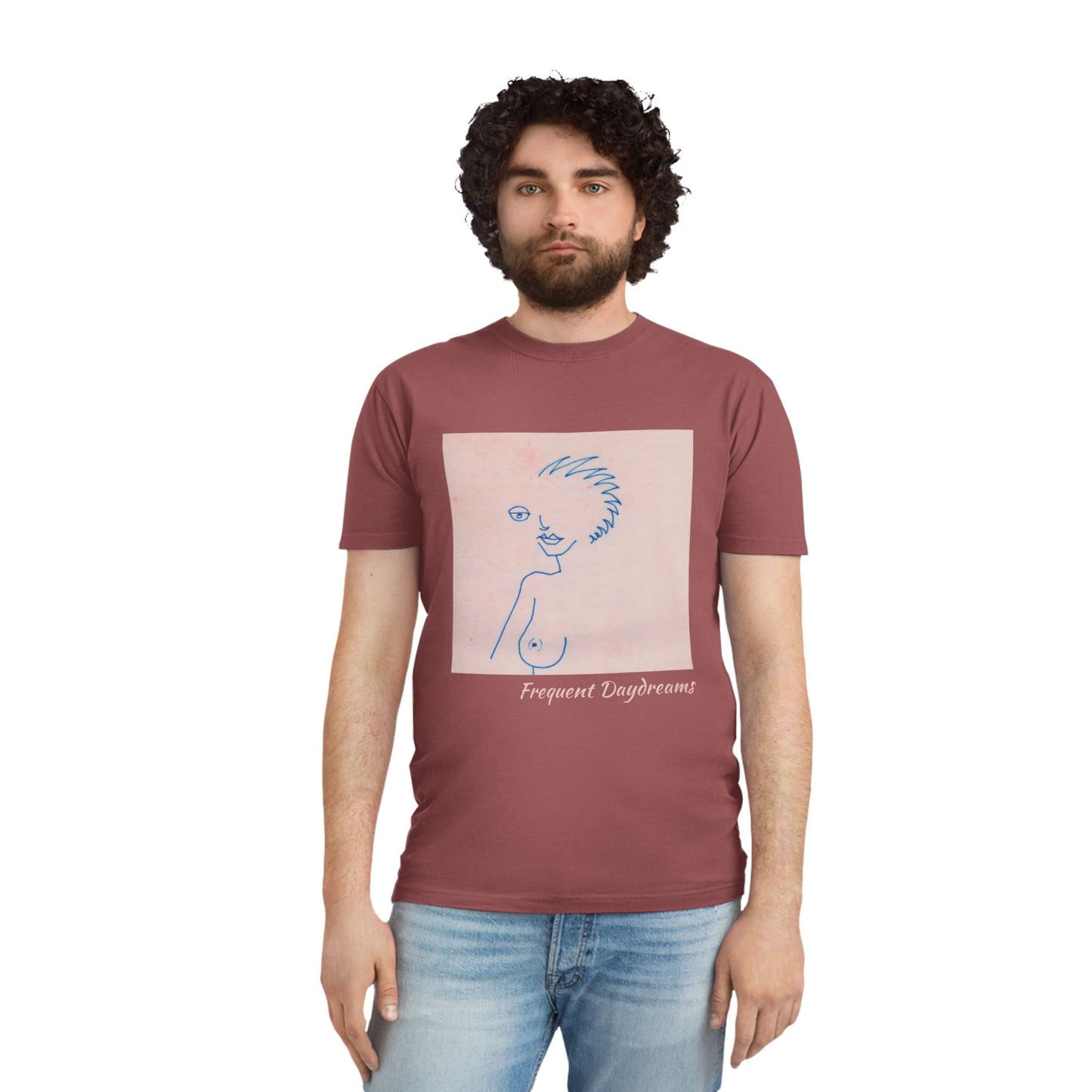 Unisex Faded Shirt - Frequent Daydreams Sketch No.46