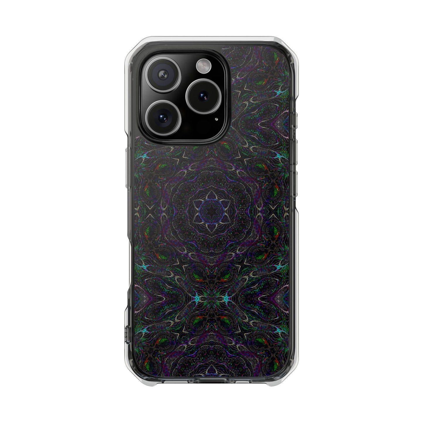 iPhone 16 Magnetic Clear Impact Case - P5 Kaleidoscopic No.32