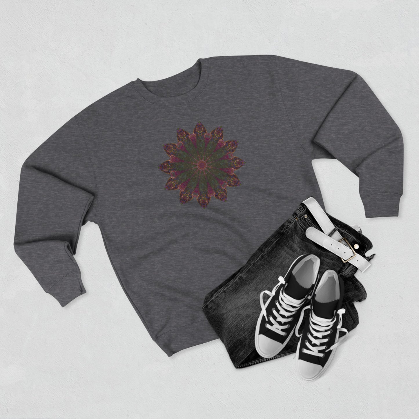 Unisex Crewneck Sweatshirt - Love Light Mandalas No.7