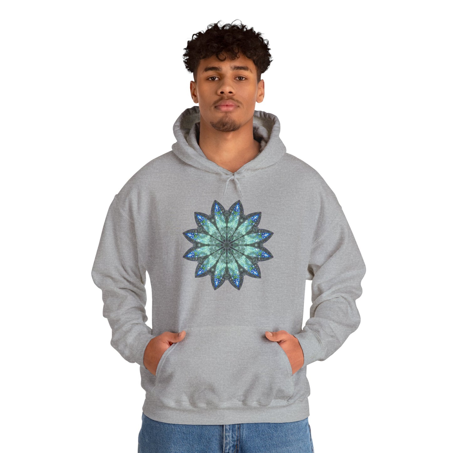 Unisex Heavy Blend™ Hooded Sweatshirt - Love Light Mandalas No.20
