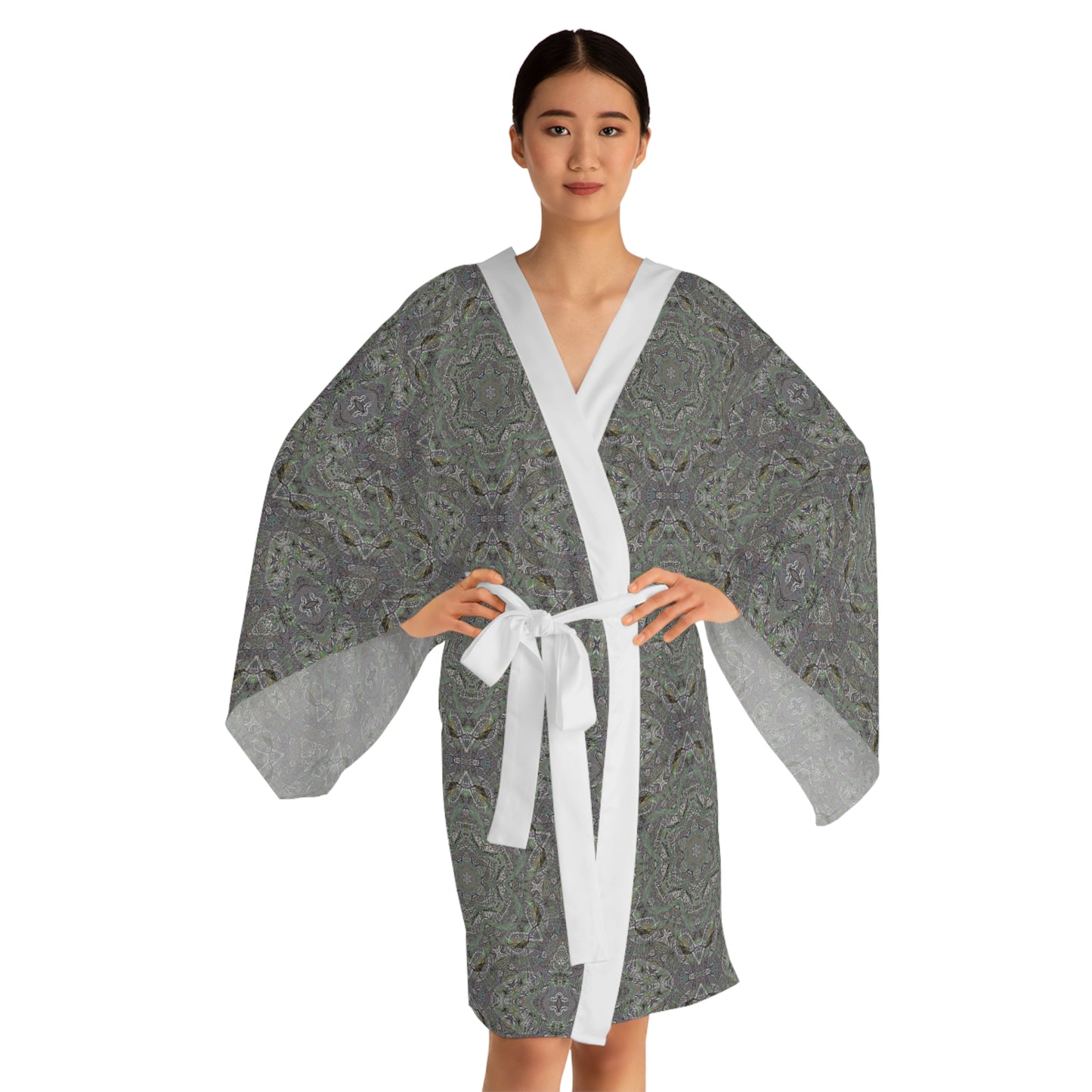 Long Sleeve Kimono Robe - P5 Kaleidoscopic No.29