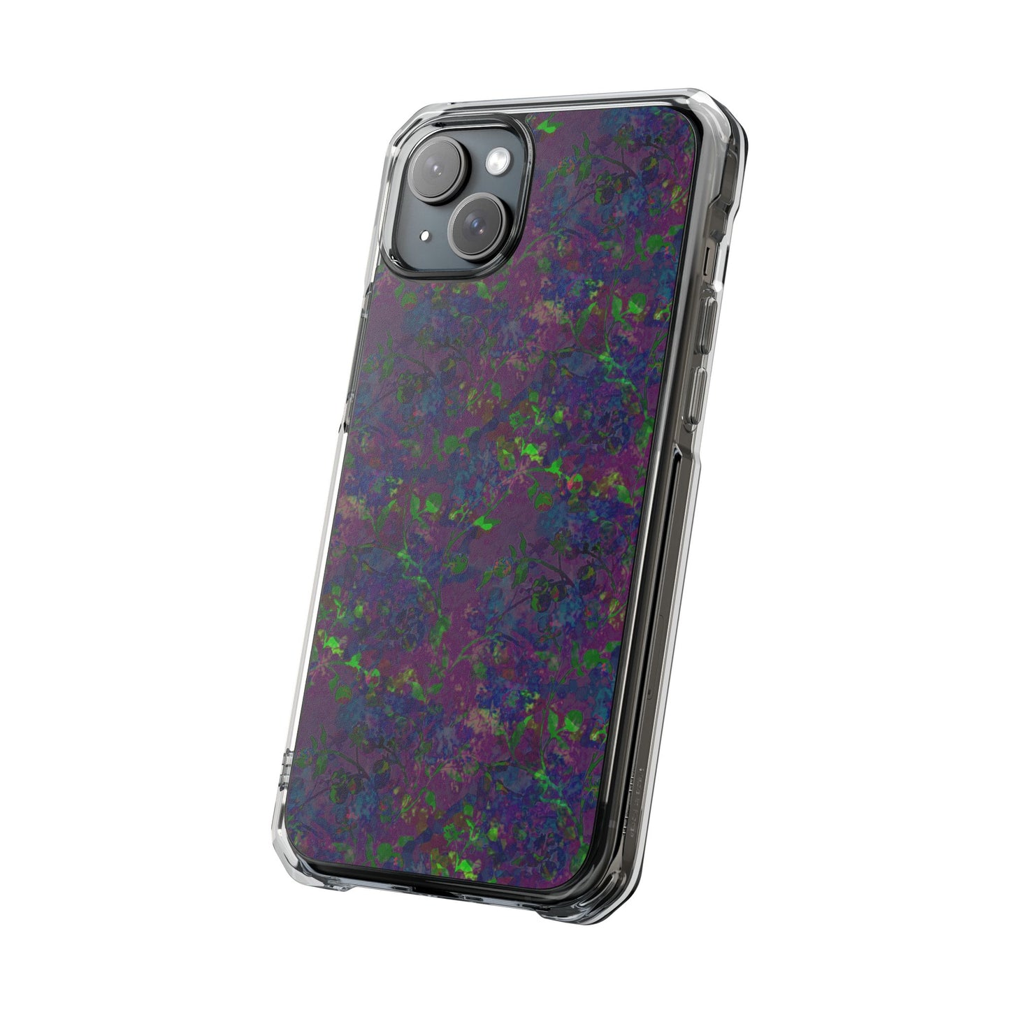 iPhone 15 Magnetic Clear Impact Case - Hidden Weave Series V3 No.23