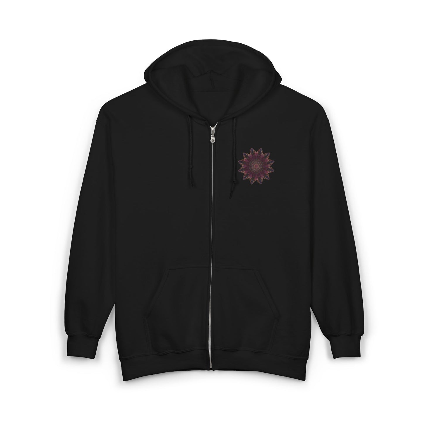 Unisex Heavy Blend™ Full Zip Hooded Sweatshirt - Love Light Mandalas No.8