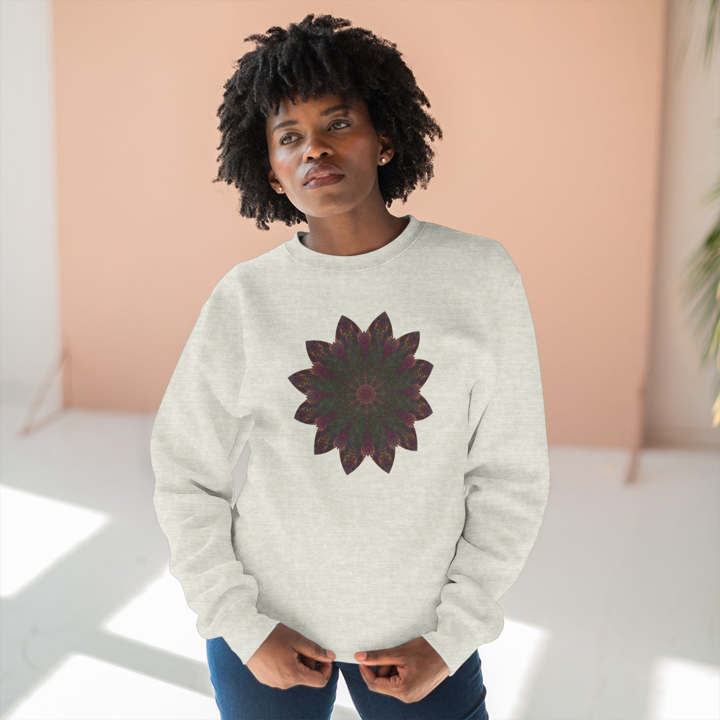 Unisex Crewneck Sweatshirt - Love Light Mandalas No.7