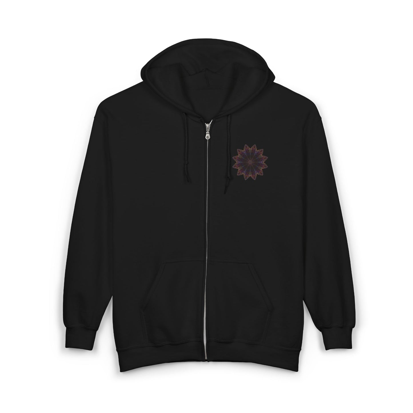 Unisex Heavy Blend™ Full Zip Hooded Sweatshirt - Love Light Mandalas No.10