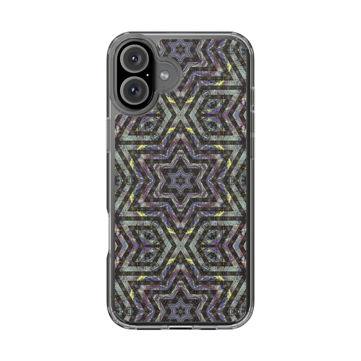iPhone 16 Clear Case – P5 Kaleidoscopic No.1