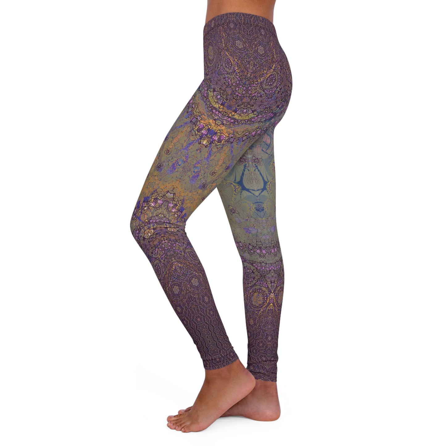 Spandex Leggings - Love Light Fractals No.12b