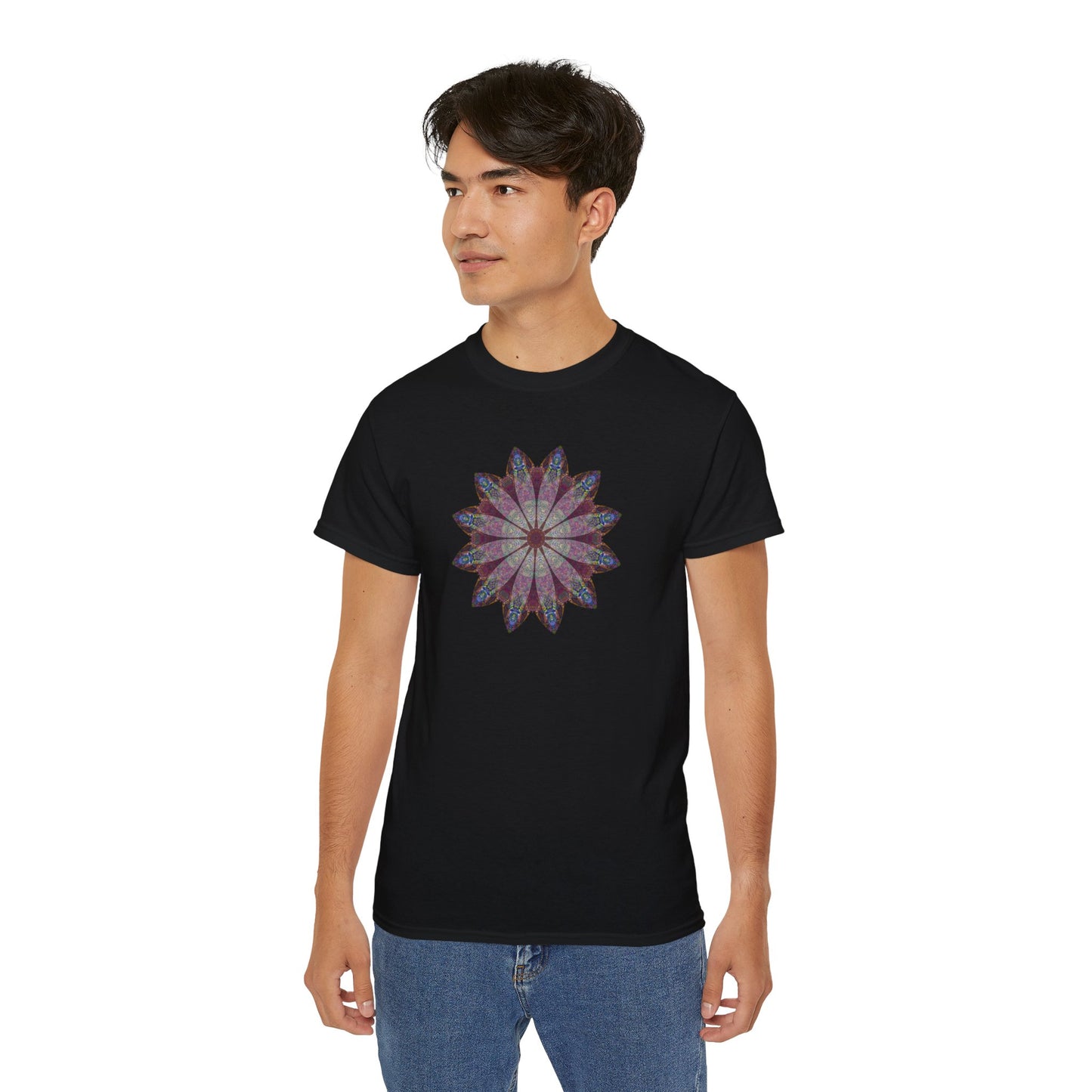 Unisex Ultra Cotton Tee - Love Light Mandalas No.9