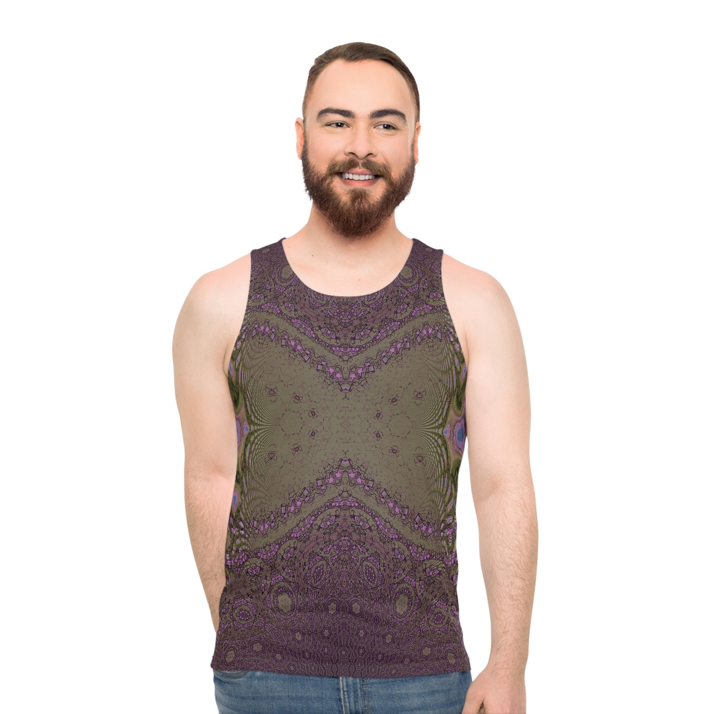Unisex Tank Top - Love Light Fractals No.11