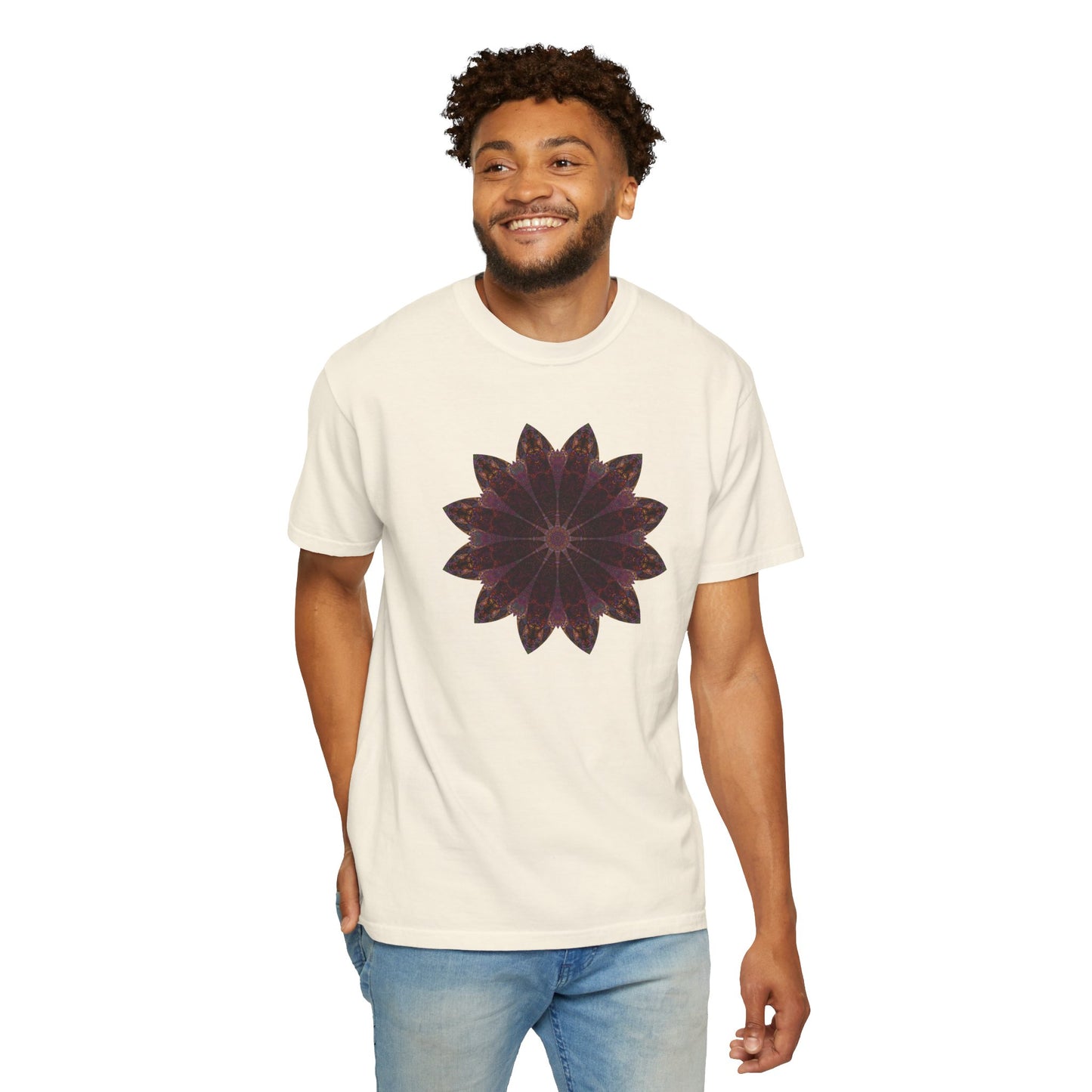 Unisex Garment-Dyed T-shirt - Love Light Mandalas No.5