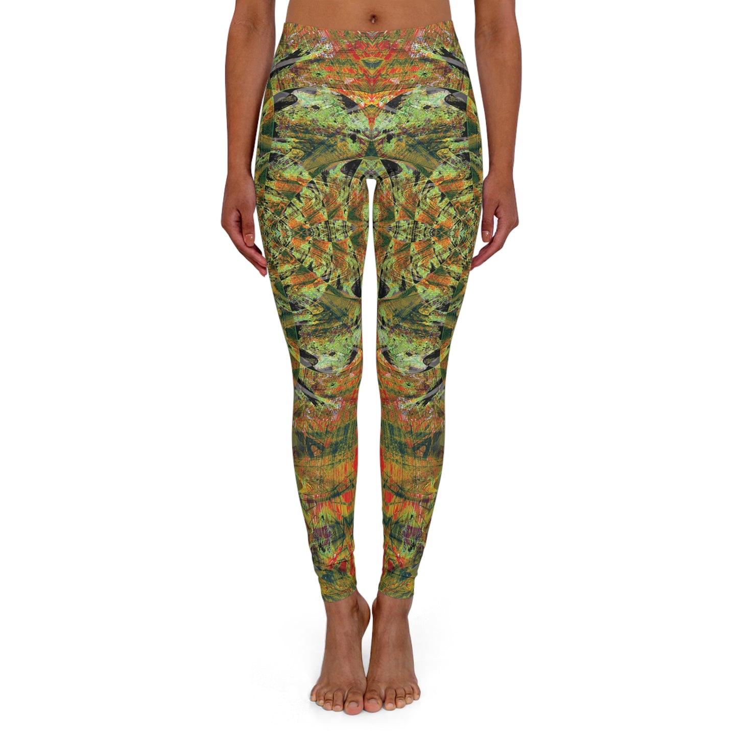Spandex Leggings - Love Light Fractals No.4b