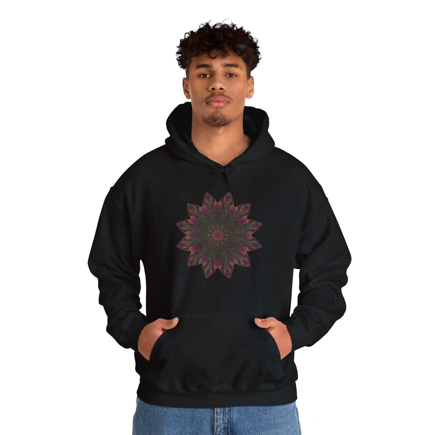 Unisex Heavy Blend™ Hooded Sweatshirt - Love Light Mandalas No.7