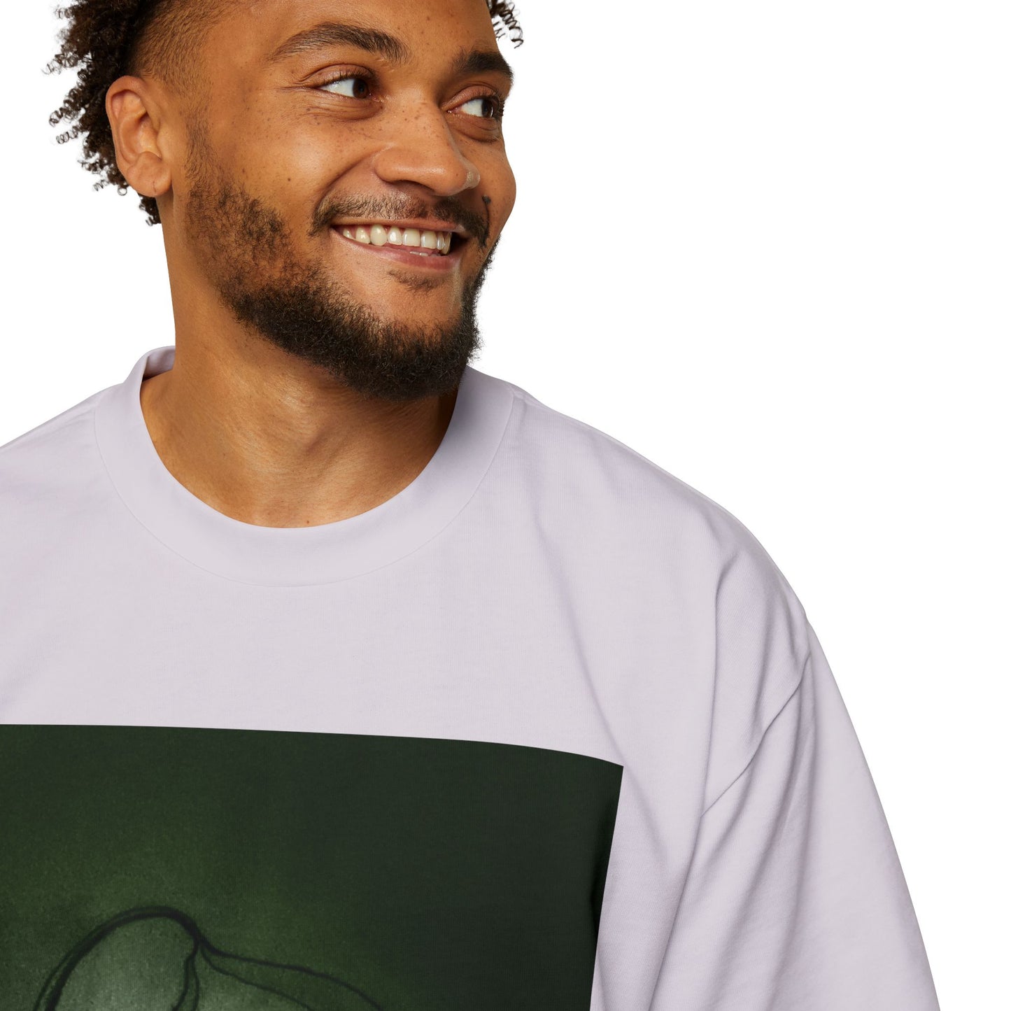 Men's Heavy Oversized Tee - Eye Plants No.2
