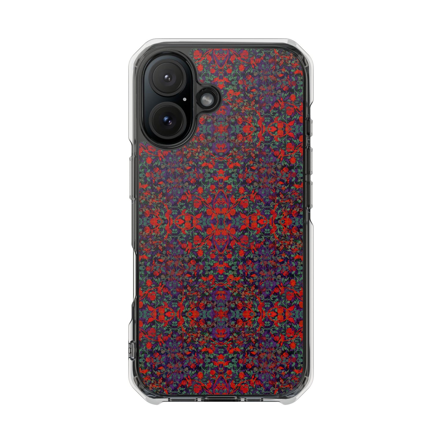 iPhone 16 Magnetic Clear Impact Case - Hidden Weave Series No.25
