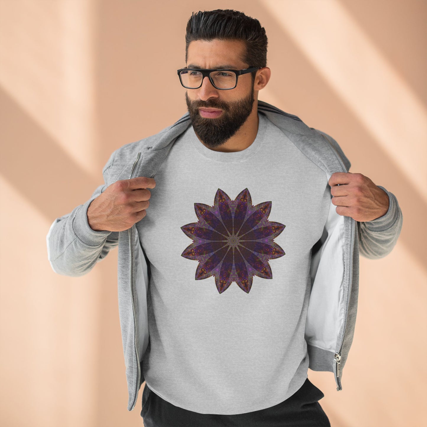 Unisex Crewneck Sweatshirt - Love Light Mandalas No.11