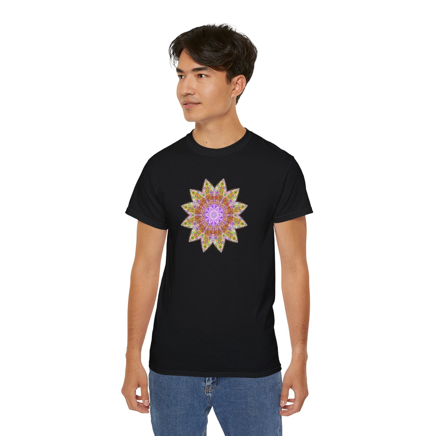 Unisex Ultra Cotton Tee - Love Light Mandalas No.14