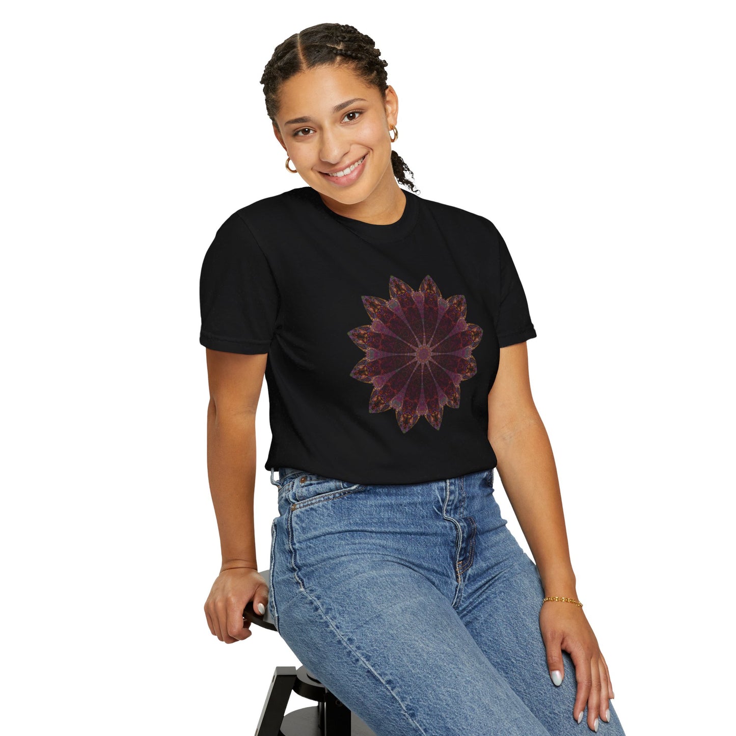 Unisex Garment-Dyed T-shirt - Love Light Mandalas No.5