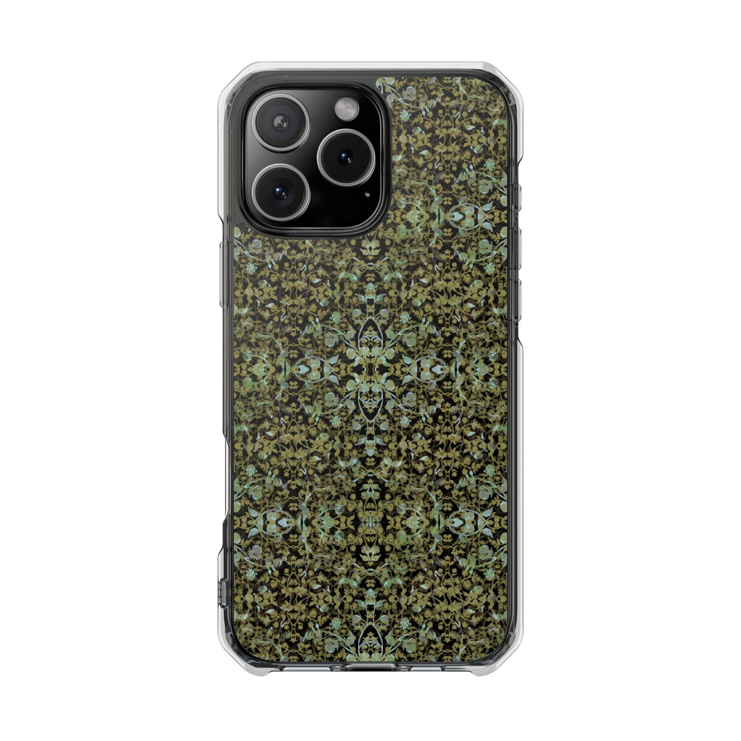 iPhone 16 Magnetic Clear Impact Case - Hidden Weave Series No.4