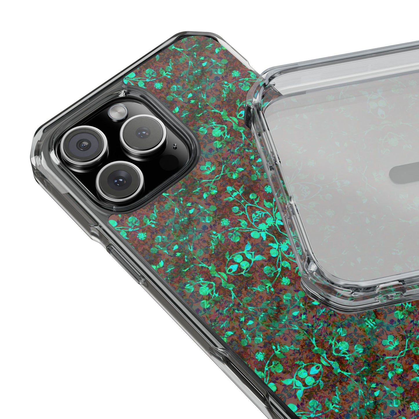 iPhone 16 Magnetic Clear Impact Case - Hidden Weave Series No.29