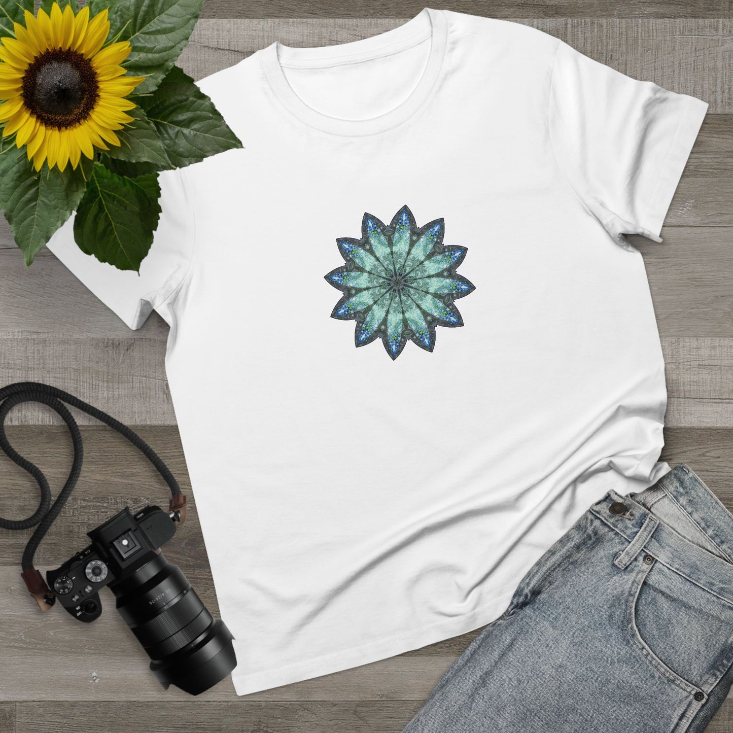 Women’s Maple Tee - Love Light Mandalas No.20