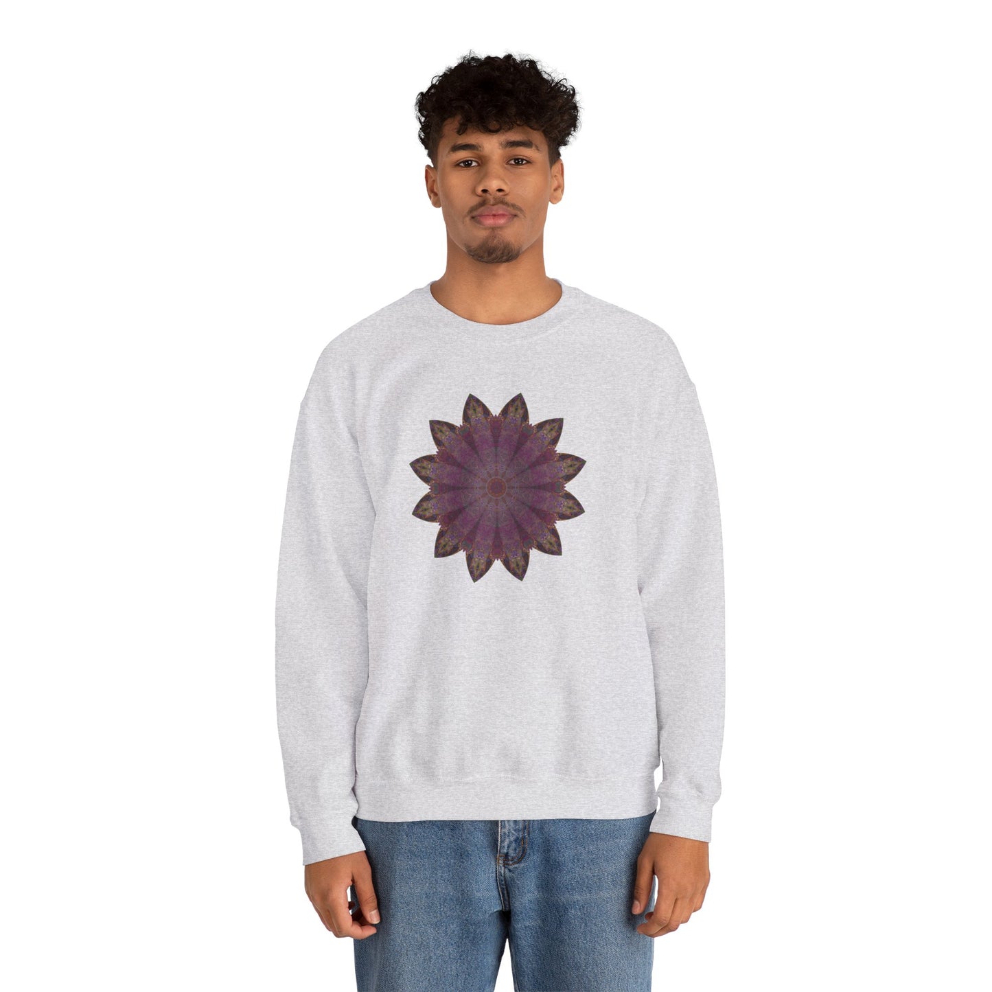 Unisex Heavy Blend™ Crewneck Sweatshirt - Love Light Mandalas No.6