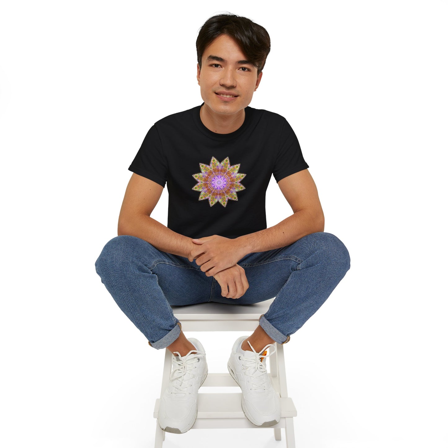 Unisex Ultra Cotton Tee - Love Light Mandalas No.14