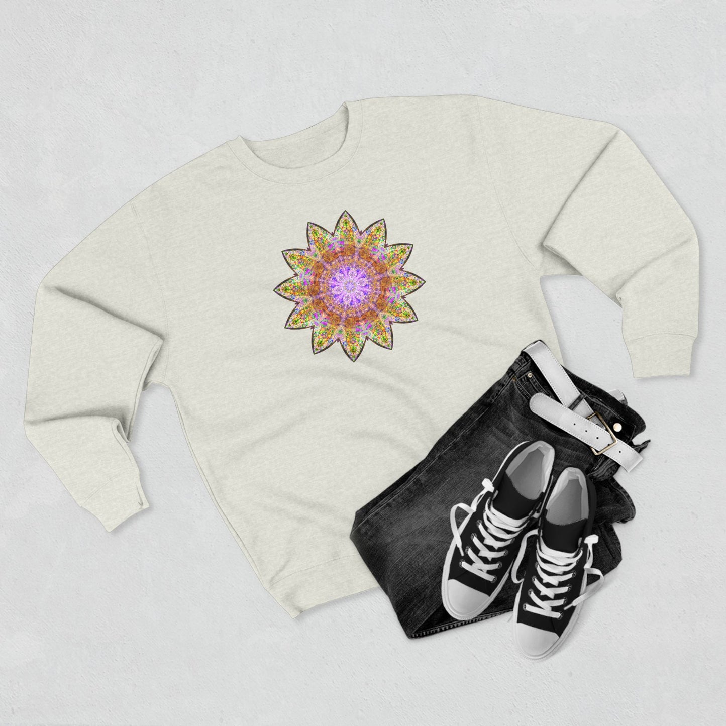 Unisex Crewneck Sweatshirt - Love Light Mandalas No.14