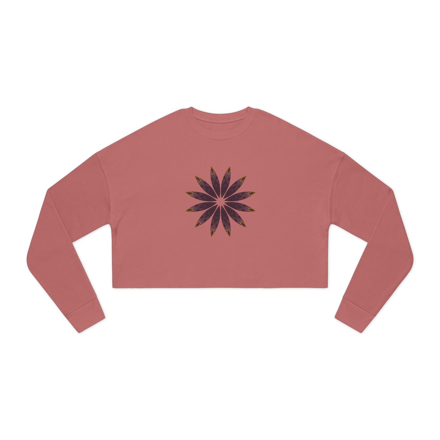 Women's Cropped Sweatshirt - Love Light Mandalas No.2