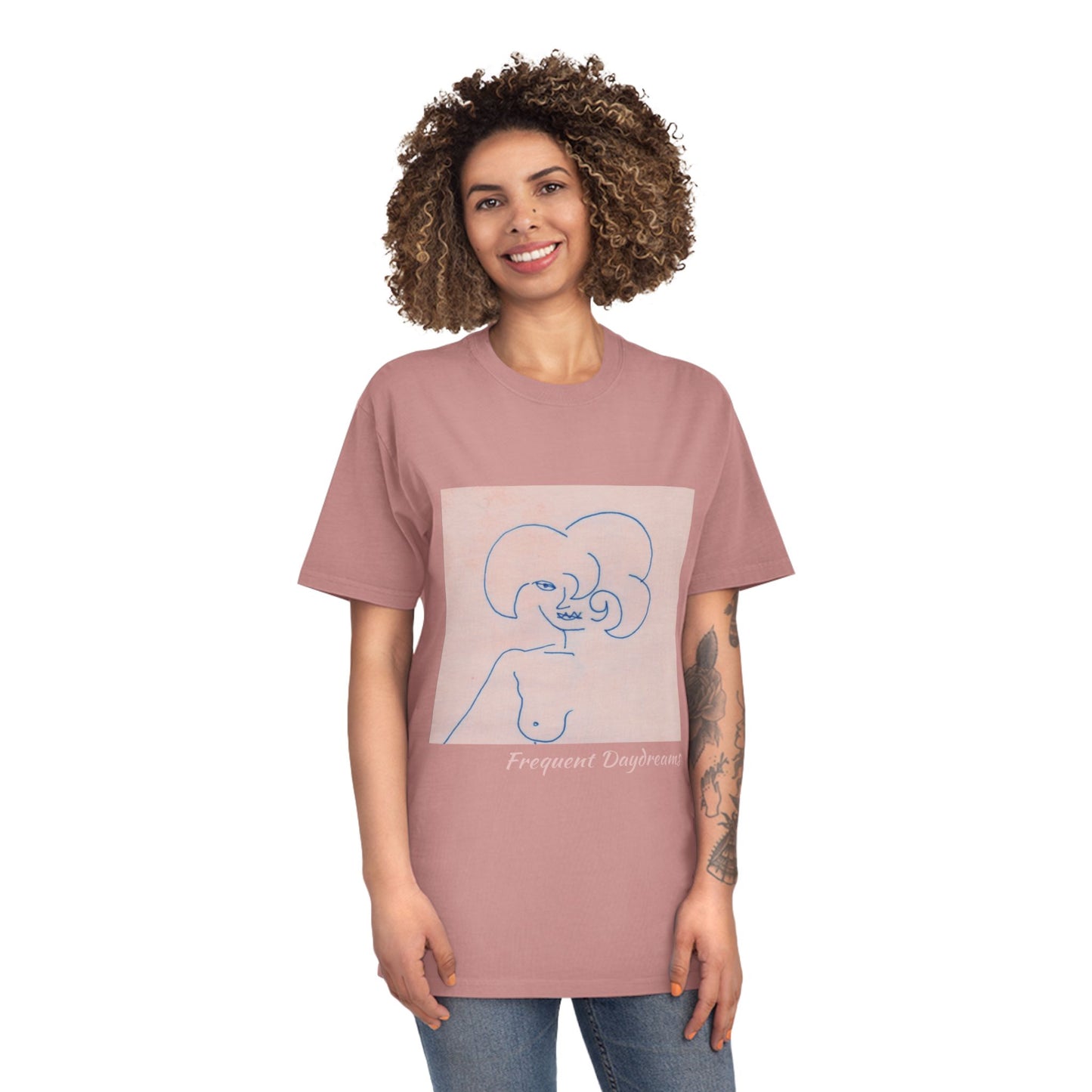 Unisex Faded Shirt - Frequent Daydreams Sketch No.45