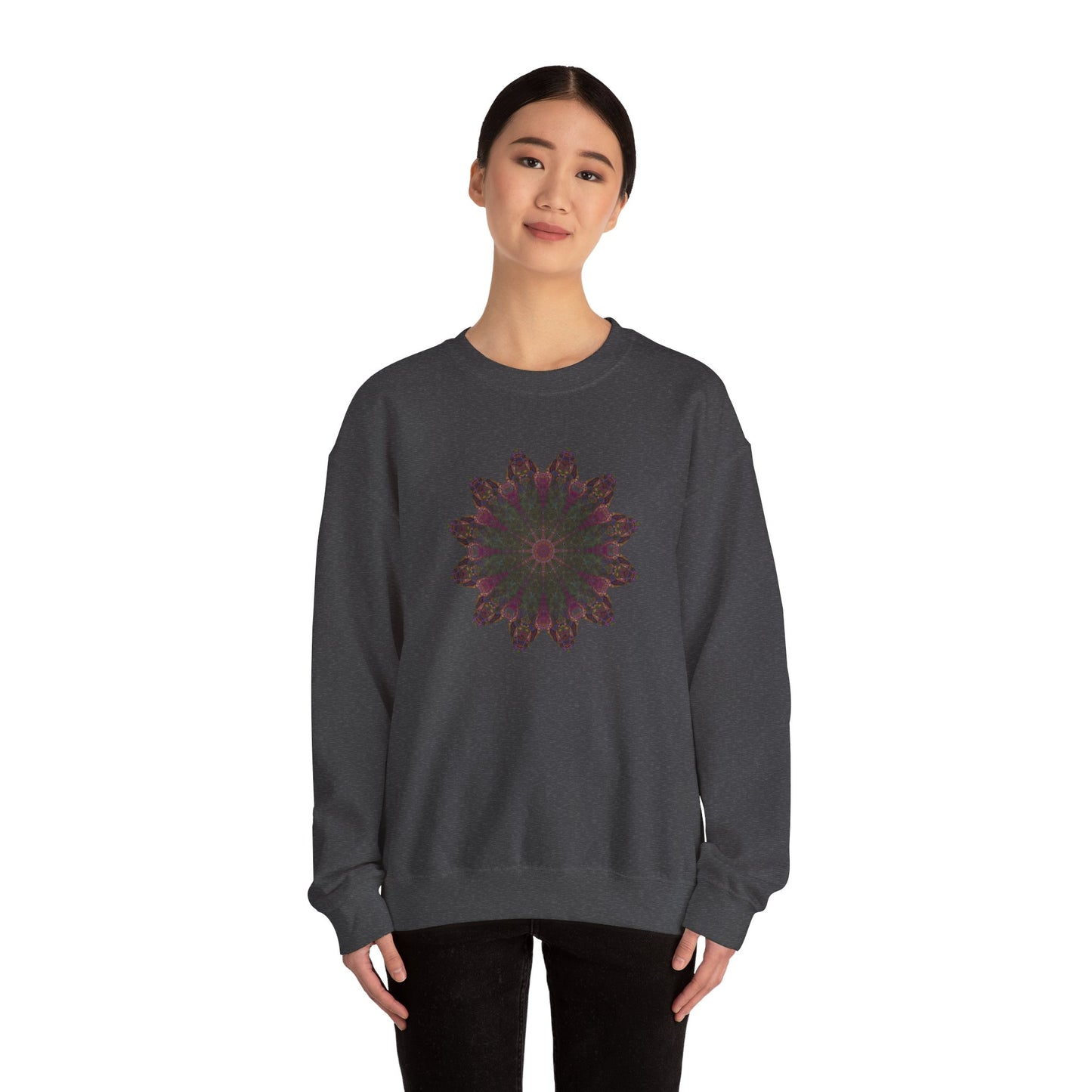 Unisex Heavy Blend™ Crewneck Sweatshirt - Love Light Mandalas No.7