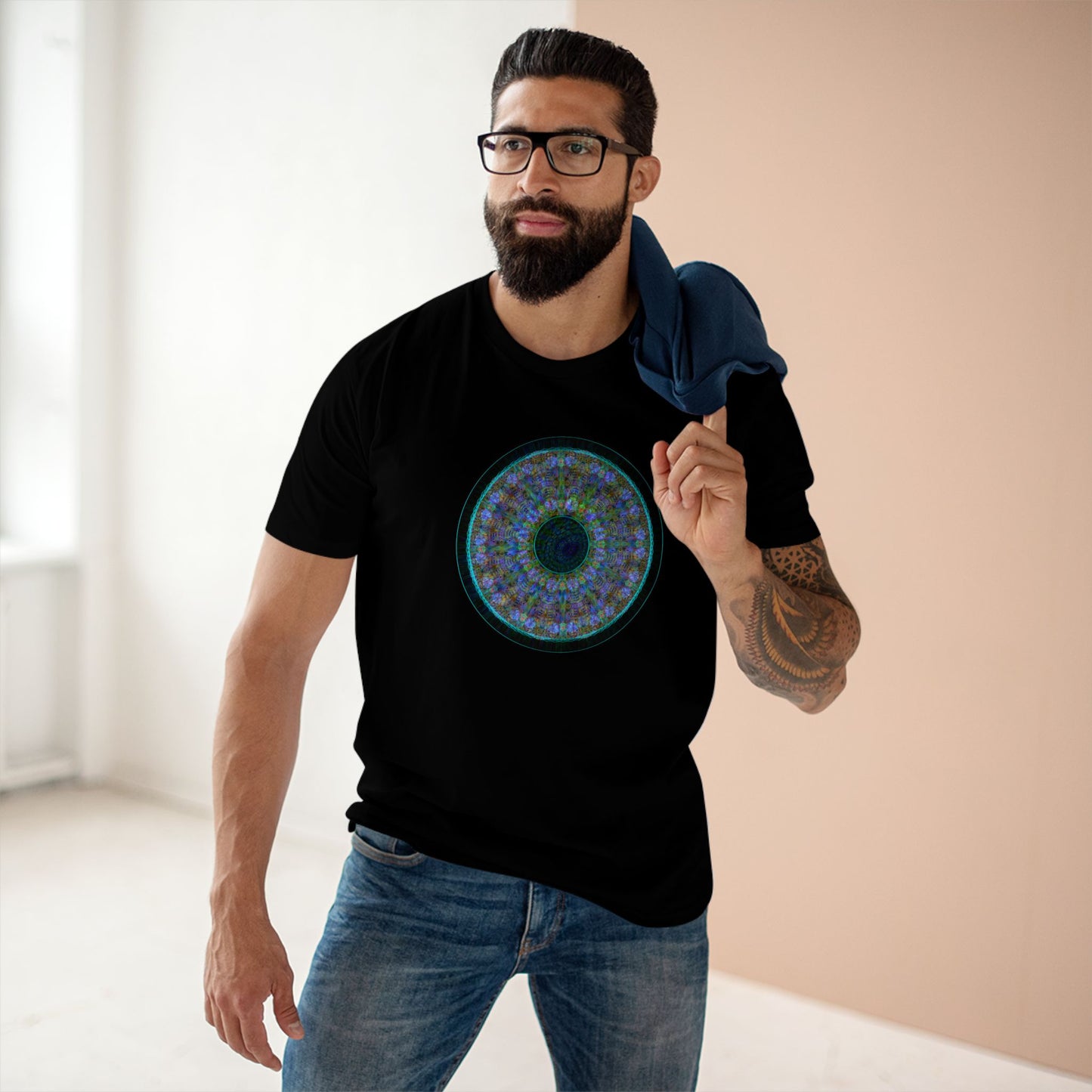 Men's Staple Tee - Love Light Spheres No.M15K7
