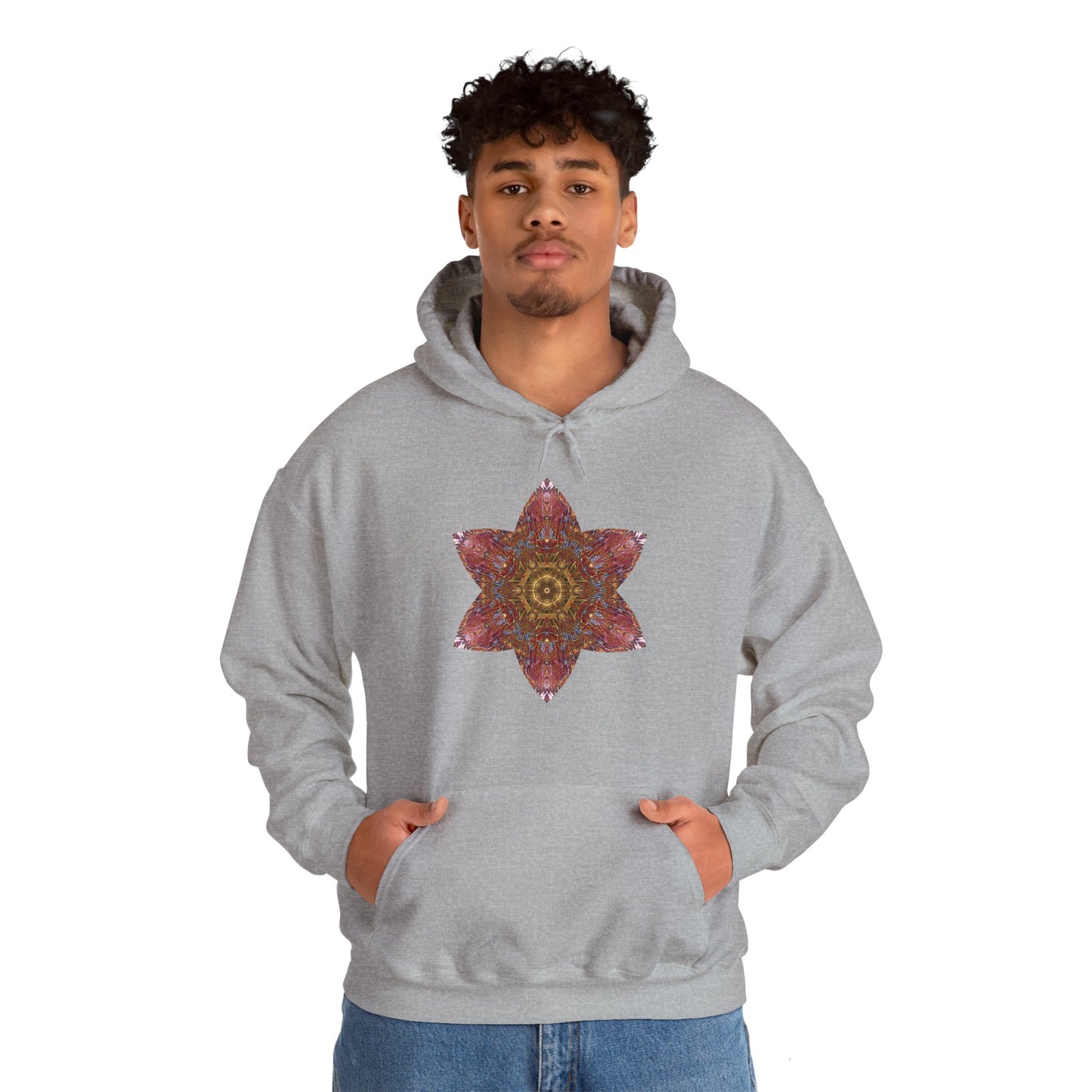 Unisex Heavy Blend™ Hooded Sweatshirt - Starflower Mandalas No.3