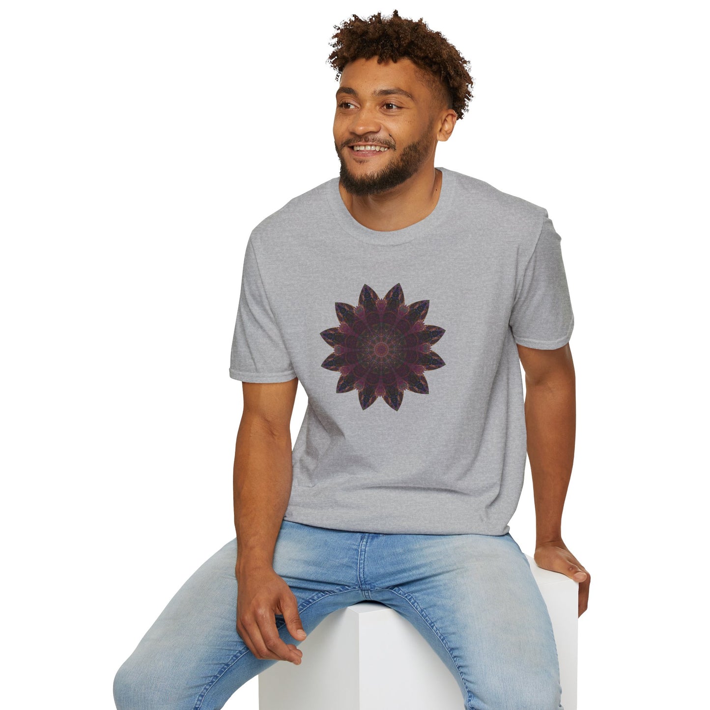 Unisex Softstyle T-Shirt - Love Light Mandalas No.8