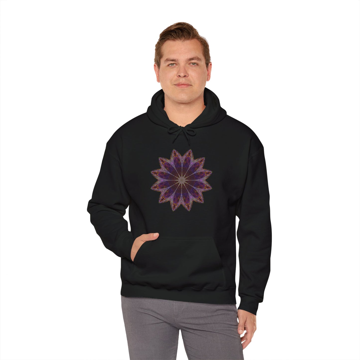 Unisex Heavy Blend™ Hooded Sweatshirt - Love Light Mandalas No.11