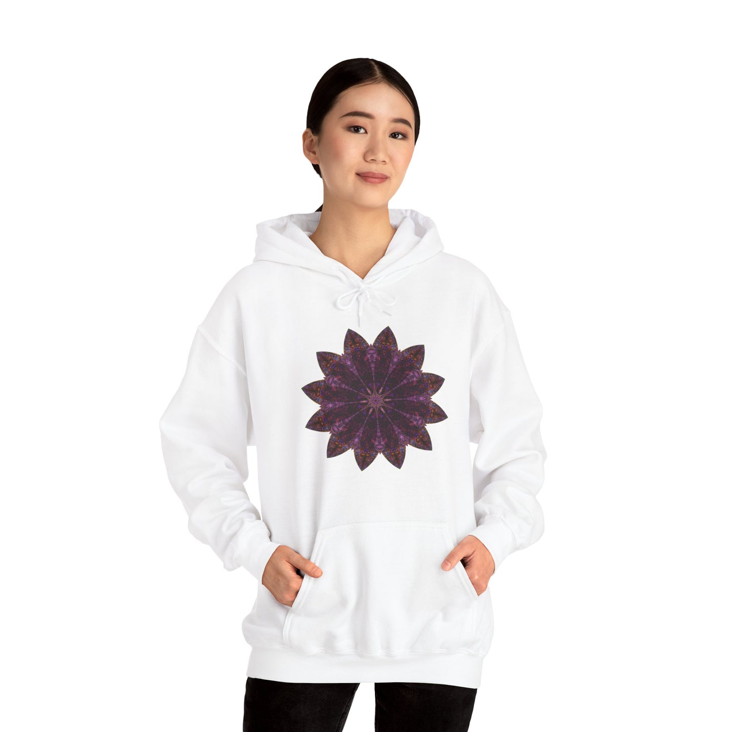Unisex Heavy Blend™ Hooded Sweatshirt - Love Light Mandalas No.15