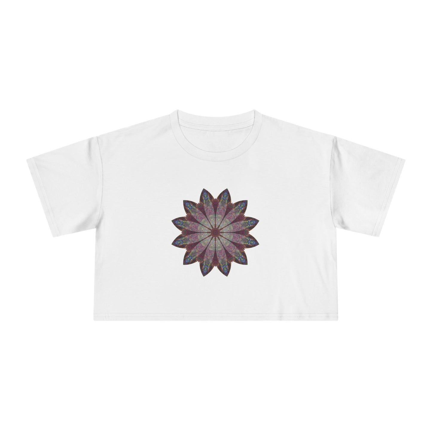 Women's Cropped Tee - Love Light Mandalas No.9