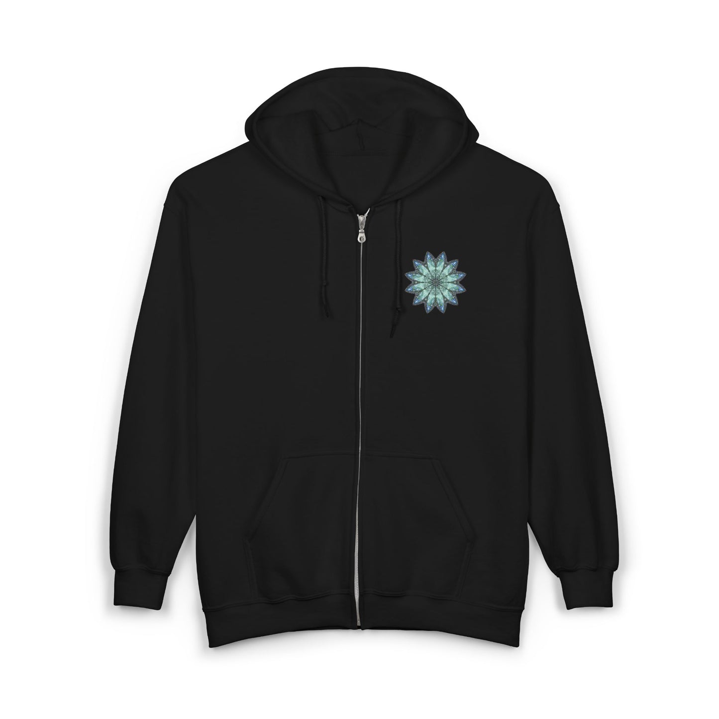 Unisex Heavy Blend™ Full Zip Hooded Sweatshirt - Love Light Mandalas No.20