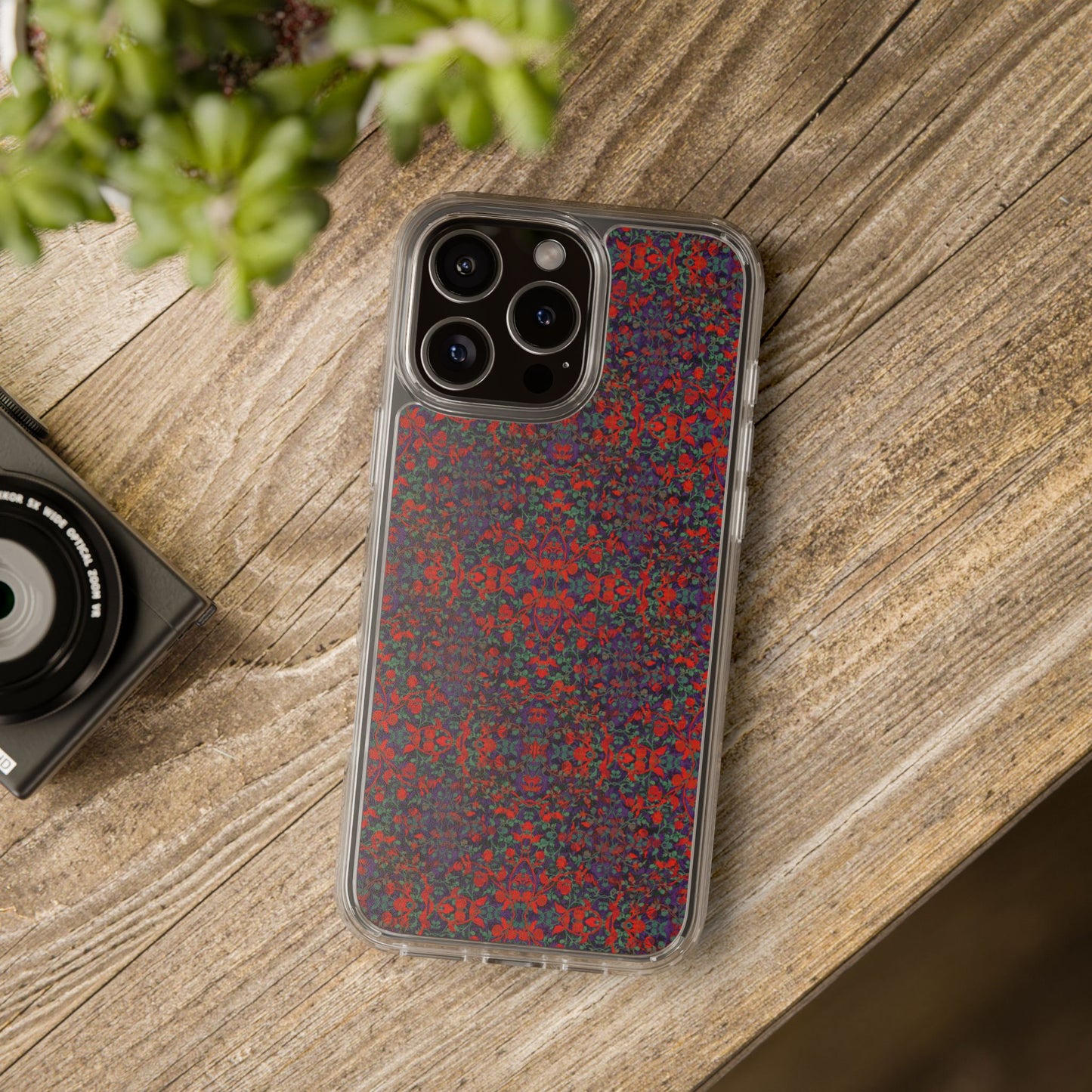 iPhone 16 Clear Case – Hidden Weave Series No.25