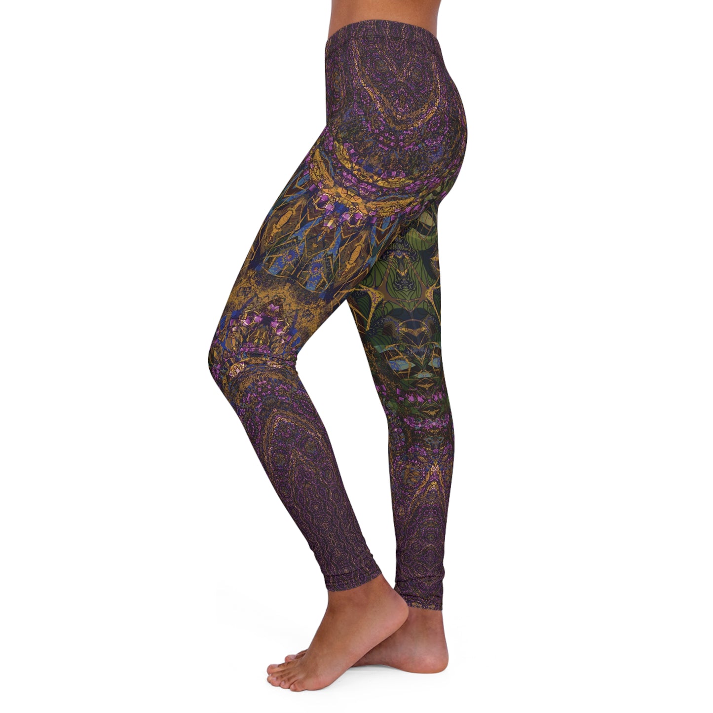Spandex Leggings - Love Light Fractals No.10b