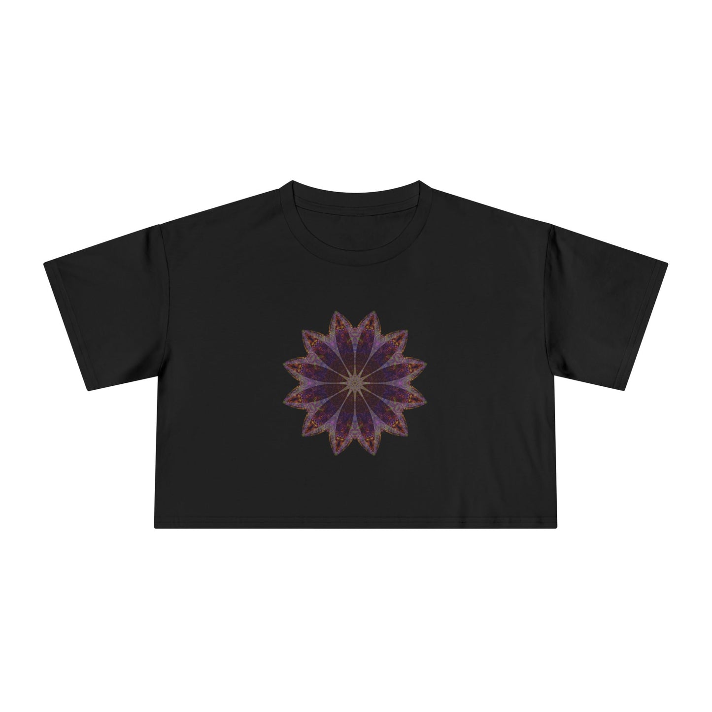 Women's Cropped Tee - Love Light Mandalas No.11