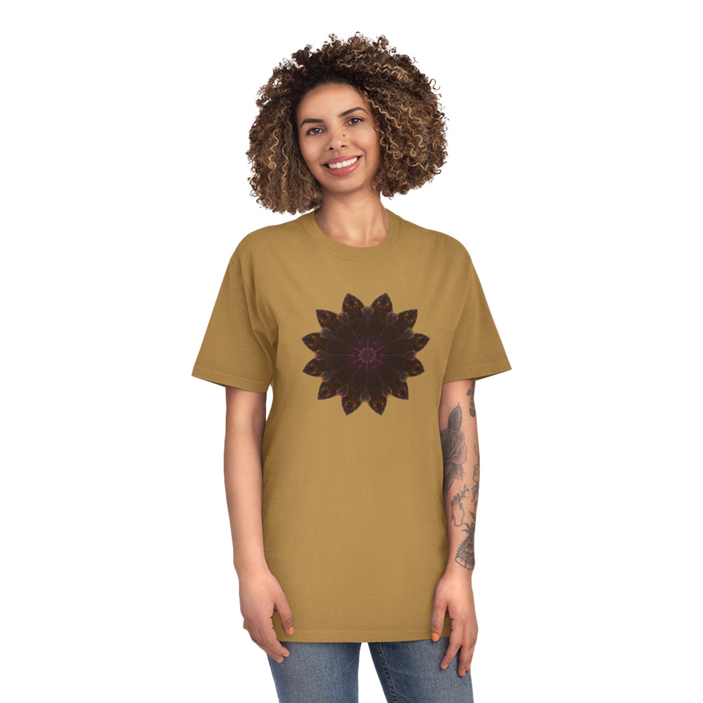 Unisex Faded Shirt - Love Light Mandalas No.12