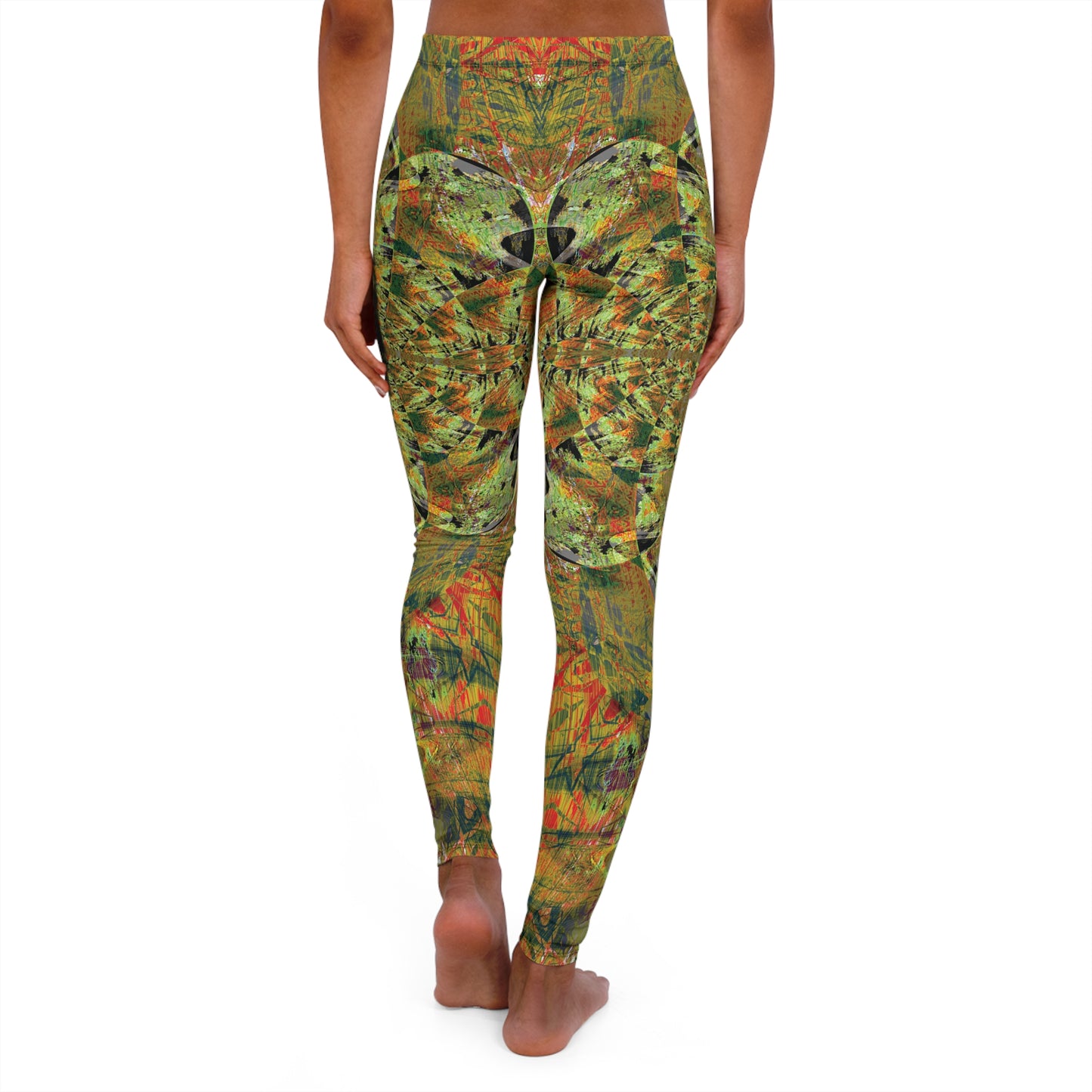 Spandex Leggings - Love Light Fractals No.4a
