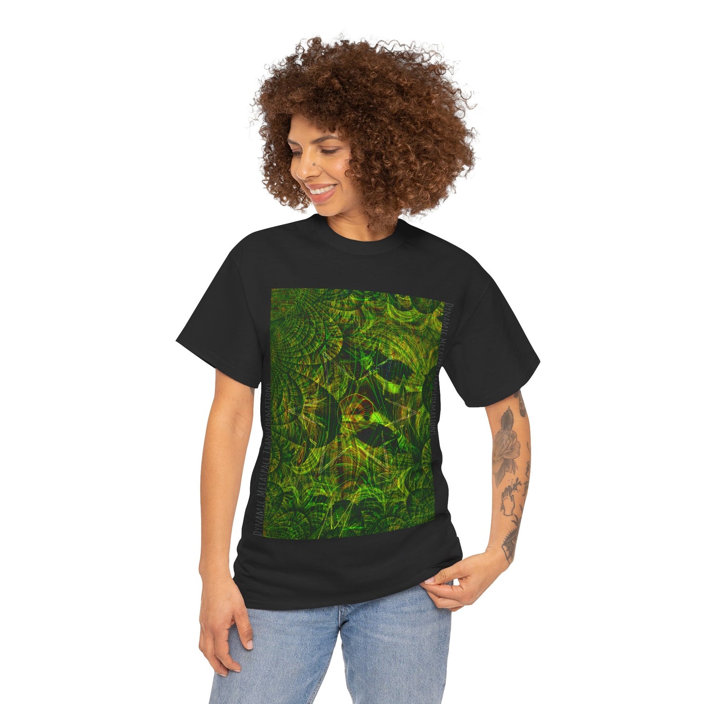 Unisex Heavy Cotton Tee - Green Leaf