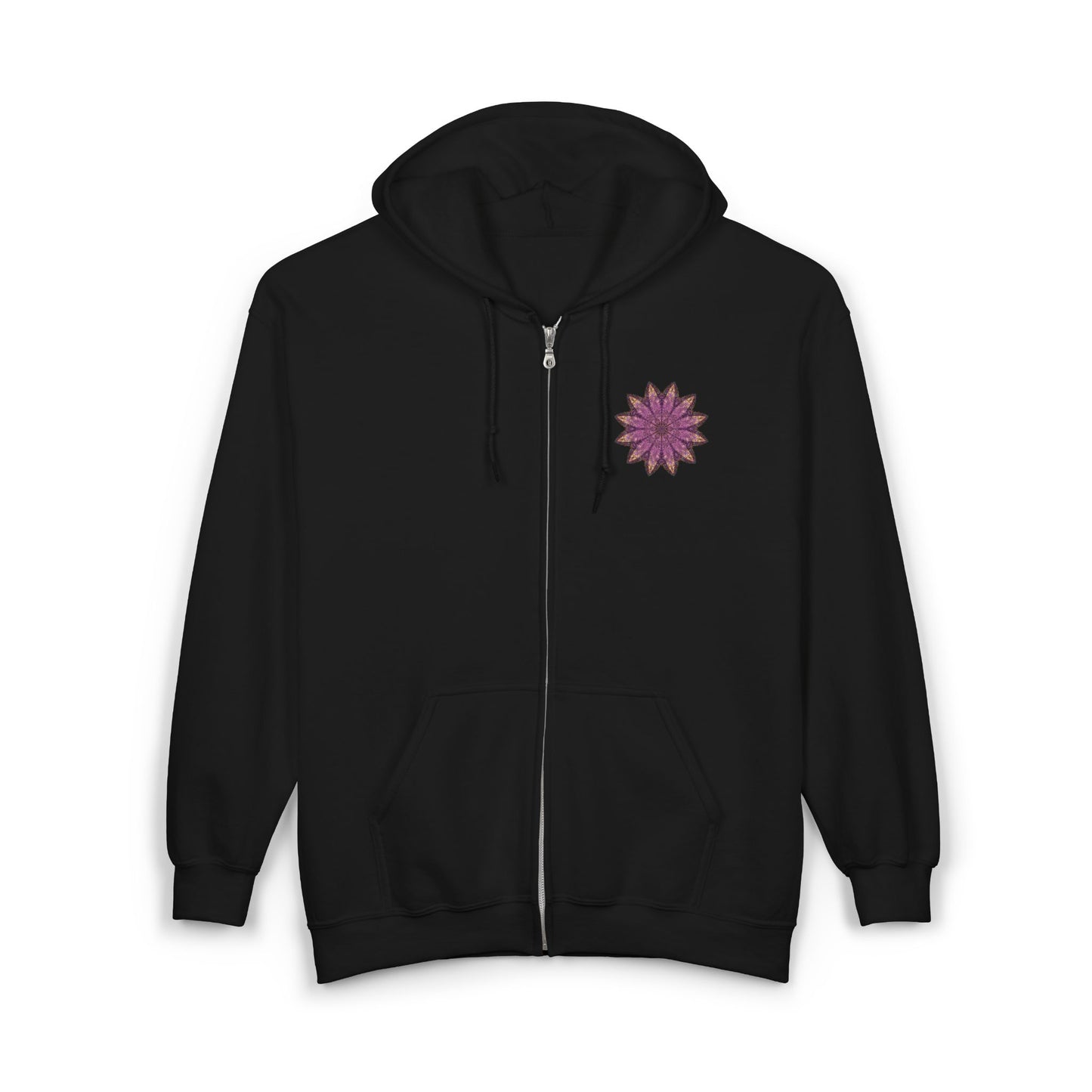 Unisex Heavy Blend™ Full Zip Hooded Sweatshirt - Love Light Mandalas No.16